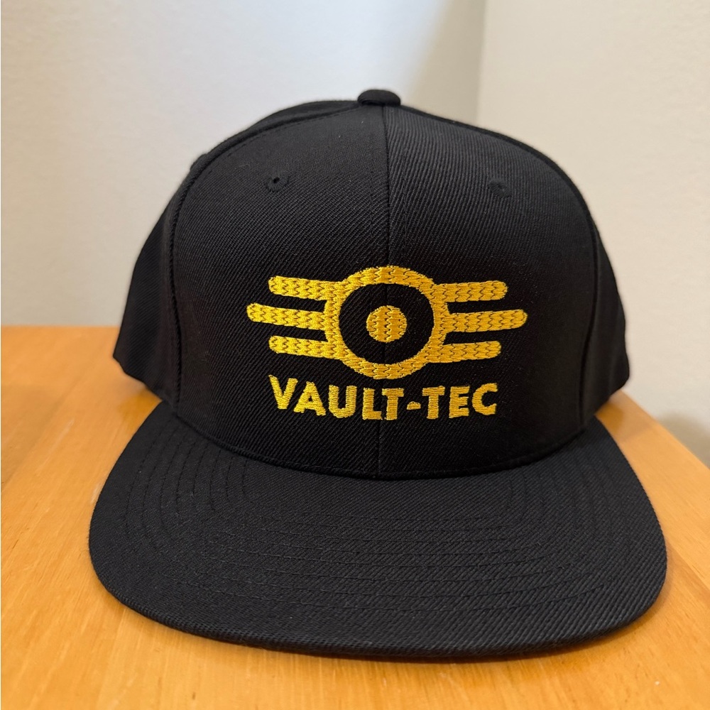 Vault-Tec Fallout Black and Gold SnapBack Hat